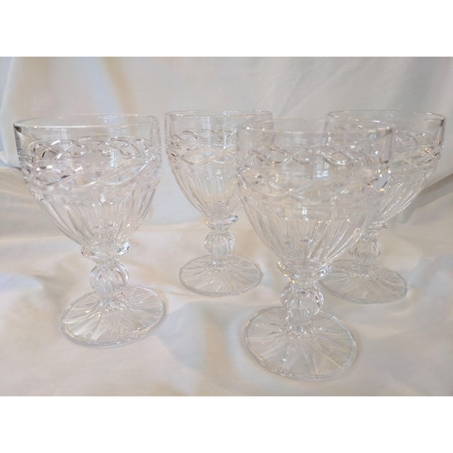 Transparent Late 20th Century Towle Crystal Goblets- Set of 4 For Sale - Image 8 of 12