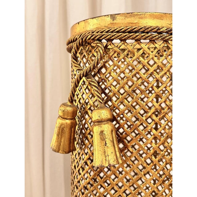 Mid-Century Gold Color Umbrella Stand by Li Puma, 1960s For Sale - Image 6 of 16
