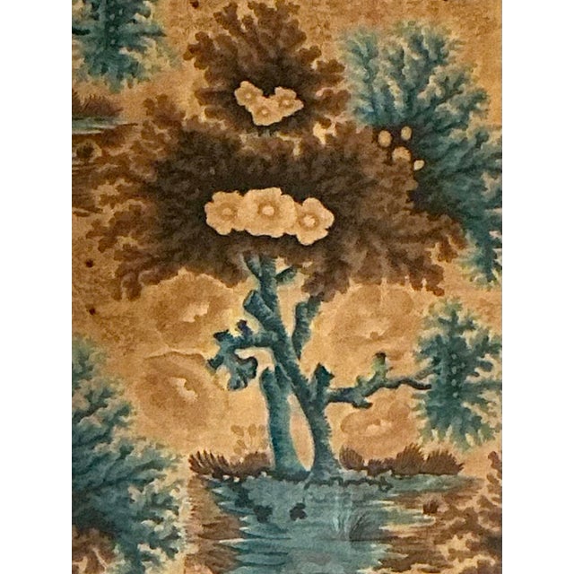 Vintage Framed Printed Fabric For Sale - Image 9 of 12