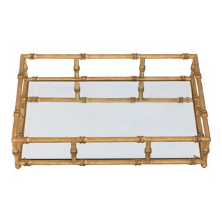 Doheny Bamboo Gold Tray For Sale