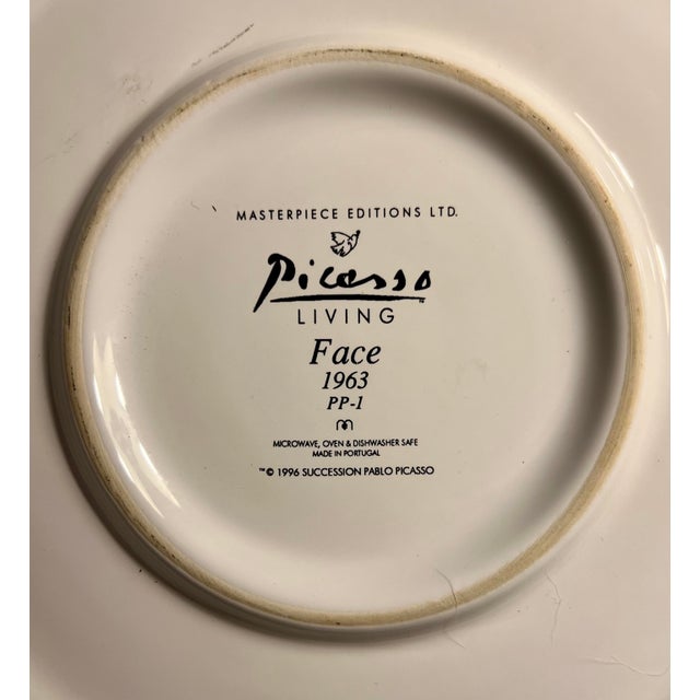 Masterpiece Editions 1996 Picasso Living Face 1963 PP-1 16" Ceramic Bowl.