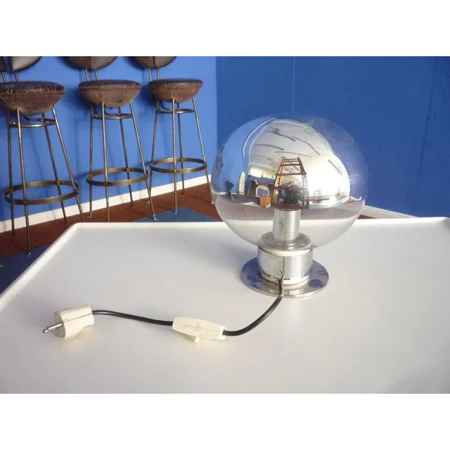 Silver Glass Table Lamps by Motoko Ishii for Staff, 1960s, Set of 2 For Sale - Image 8 of 11