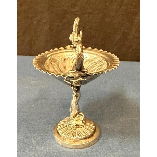 Victorian Early 20th Century 800 Silver Continental Salt Cellar For Sale - Image 3 of 7