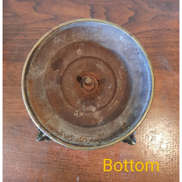 Brass Vintage Pierced Brass Stand For Sale - Image 8 of 11