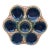 French Green Majolica Oyster Plate, Circa 1900 For Sale