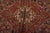 Heriz Rug 9’11” X 12’9” Red Wool Vintage Traditional Hand-Knotted Carpet For Sale In Philadelphia - Image 6 of 15