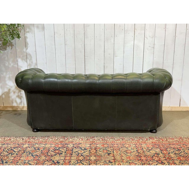 Chesterfield Leather 3-Seater Sofa, 1970s For Sale - Image 9 of 18