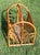 Wood Vintage, Arched Rattan/Bamboo, Magazine/Book Rack, With Dual Compartments, Mid-Century Modern For Sale - Image 7 of 9