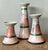 Ceramic Vintage Boho Clam Shell Candle Holders - Set of Three For Sale - Image 7 of 12