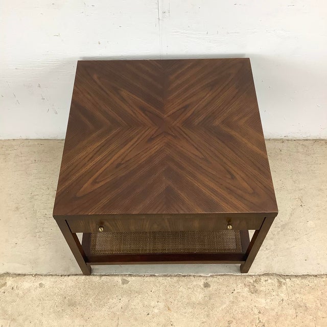 Paul McCobb Late 20th Century Mid-Century Modern End Table With Drawer & Shelf For Sale - Image 4 of 12