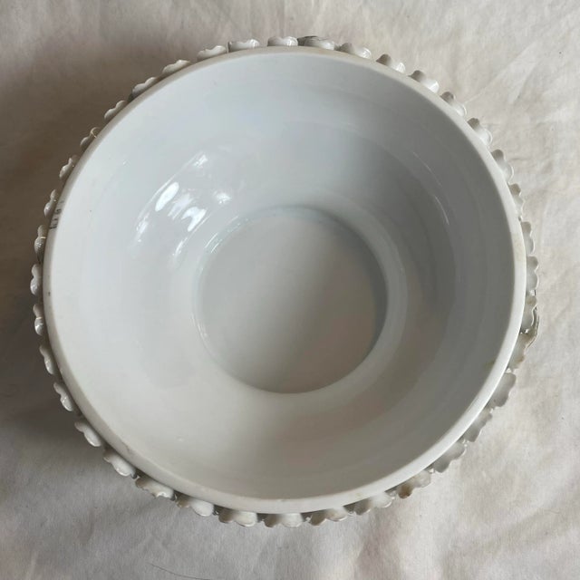 Early 20th Century Meissen Schneeballen Snowball Covered Flowers Bowl Encrusted For Sale - Image 12 of 12