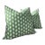 Thibaut “Ferndale” in Green and White Pillows- a Pair For Sale