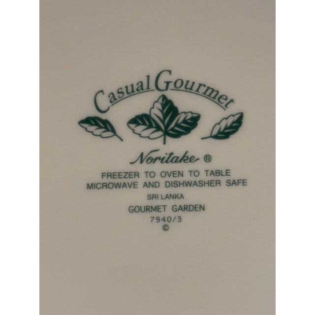 Noritake Gourmet Garden Dinner Plate Featuring Tulips From Noritake For Sale - Image 4 of 6