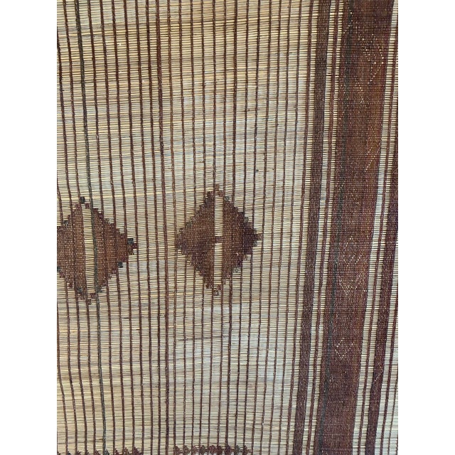 Moroccan Vintage Tuareg Mat For Sale - Image 3 of 3