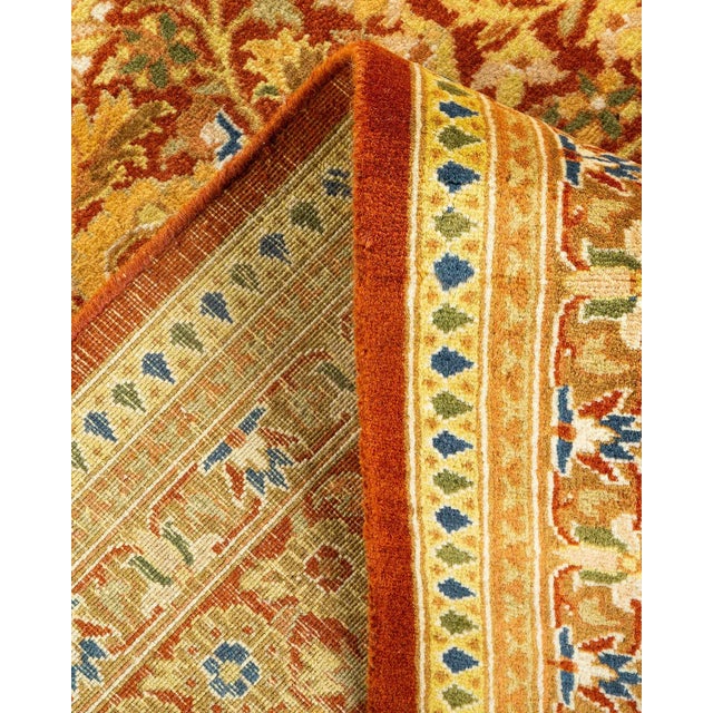 Mogul, One-of-a-Kind Hand-Knotted Area Rug in Orange, 6' 1" x 8' 10" For Sale In New York - Image 6 of 8