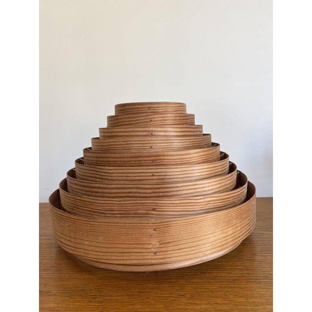 1960s Pine Pendant Lamp by Hans Agne Jakobsson for Ellysett, 1960s For Sale - Image 5 of 14