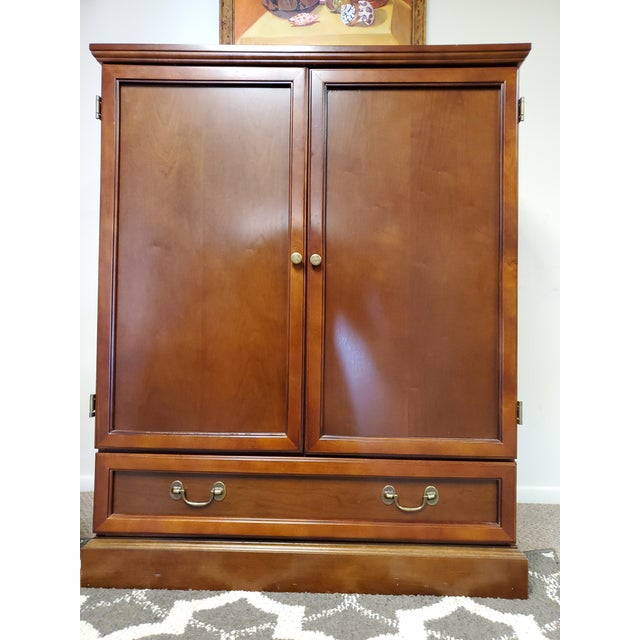 Asian Vintage Bombay and Co Hardwood Tv Unit For Sale - Image 3 of 9