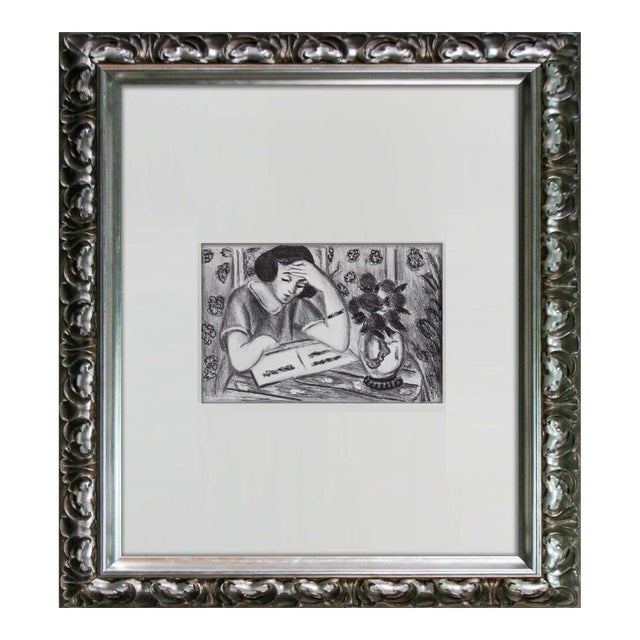 Henri Matisse "Jeune Fille Lisant" Framed Limited Edition Lithograph For Sale