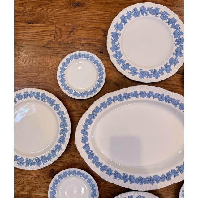 Mid 20th Century Wedgwood Queens Ware China- Instant Plate Wall- Plate Arrangement- Set of 9 For Sale - Image 5 of 10