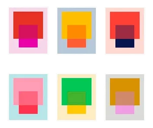 Interactions Set of Six Fine Art Prints 11" X 14" by Liz Roache