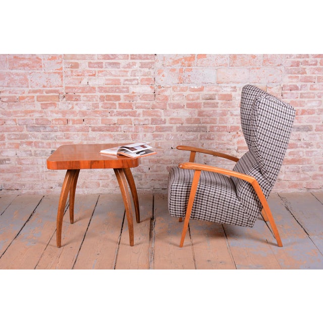Art Deco Wingchair in Beech, Czech, 1940s For Sale - Image 11 of 12