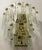 1970s 1970s Mid Century Modern Italian Murano Brass and Glass Wall Sconce For Sale - Image 5 of 5