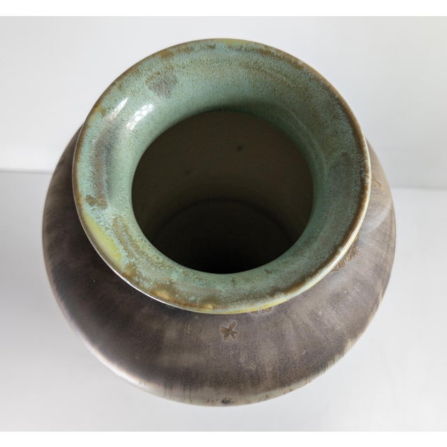 Pink Contemporary Studio Pottery Crystalline Glazed Vase by Paul Linden For Sale - Image 8 of 14