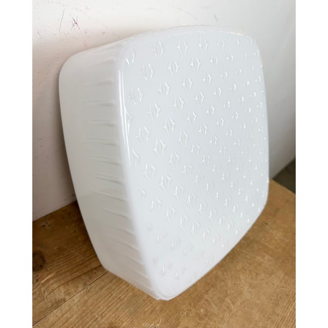 1970s Vintage Wall Light in Milk Glass, 1970s For Sale - Image 5 of 15