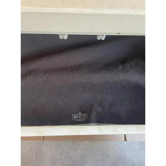 Chinoiserie White of Mebane Lacquered Asian Chinoiserie Style Sideboard For Sale - Image 3 of 10