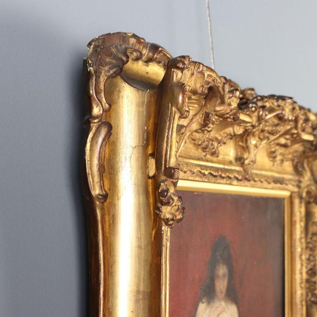 Saverio Francesco Altamura, Portrait, Oil on Panel For Sale - Image 10 of 12