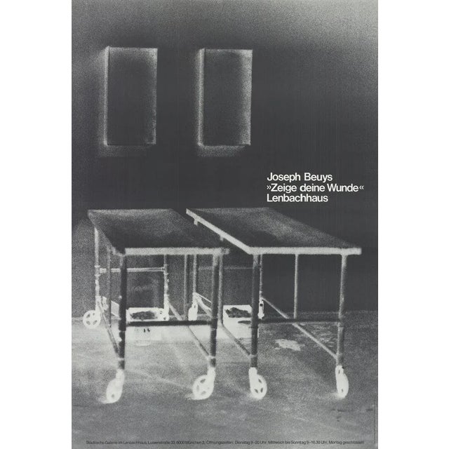 Contemporary 1977 Joseph Beuys 'Show Your Wound' Contemporary Black & White Germany Offset Lithograph For Sale - Image 3 of 3