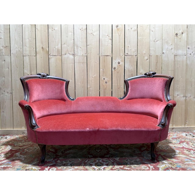Napoleon III Louis-Philippe Confidential Chair in Mahogany For Sale - Image 8 of 8