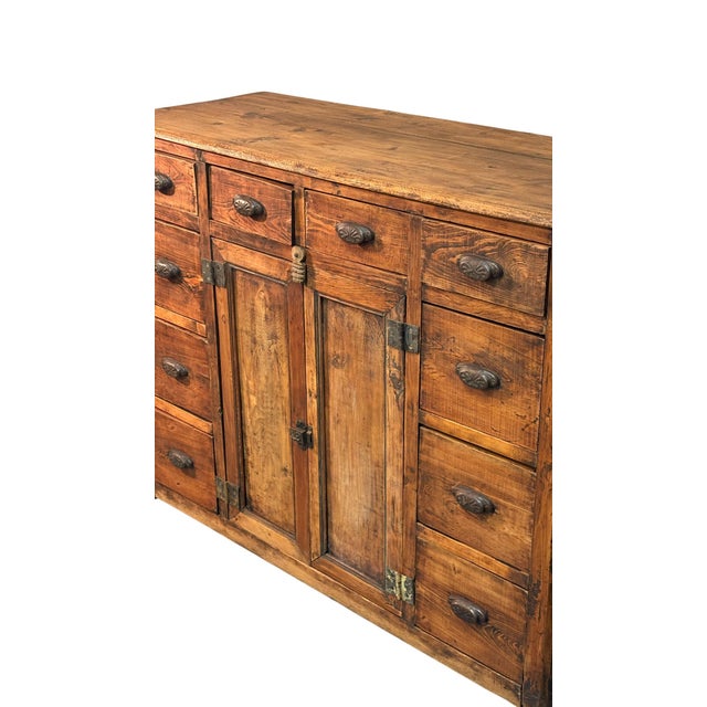 Vintage Fir Shop Cabinet, 1900s For Sale - Image 4 of 5