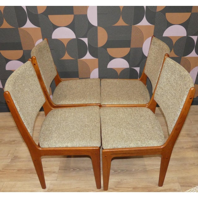 Vintage Teak Dining Chairs from IMHA, 1960s, Set of 6 For Sale - Image 13 of 18