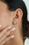 Not Yet Made - Made To Order 1.23ct Modern Aquamarine & Diamond Double Halo Stud Earrings 14k Gold- 2 Pieces For Sale - Image 5 of 16