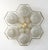 Italian 21st Century Hive Satin Brass Glossy Gray Murano Flush Mount by Fabio LTD For Sale - Image 3 of 4
