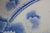 Ceramic Antique Blue & White Scalloped Maple Leaf Serving Tray Platter Dish For Sale - Image 7 of 10