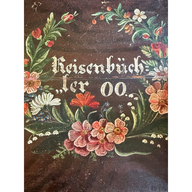 1900-1909 Eastern German Folk Art Marriage Chest For Sale - Image 12 of 17