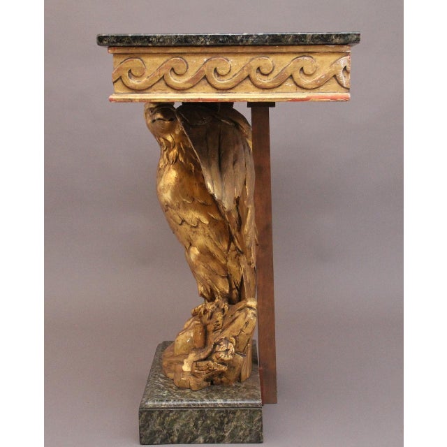 Antique Early 20th Century Gilt and Marble Top Console Table, 1920s For Sale - Image 10 of 15