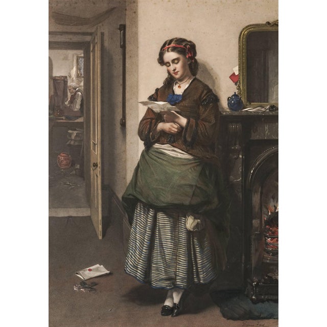 Thomas Faed RA, Reading a Letter, 1890, Lithograph For Sale - Image 9 of 9