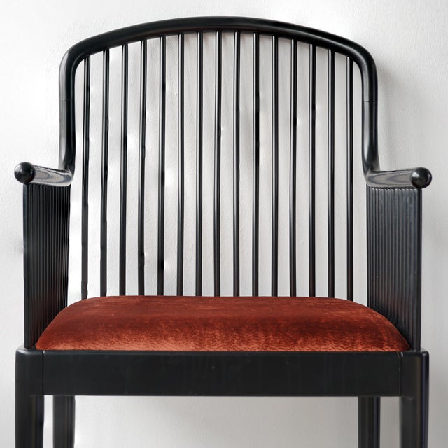 Vintage Stendig "Andover" Pair of Arm Chairs in Copper Rust Velvet For Sale - Image 15 of 18