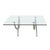 Glass Glass and Silver Metal Coffee Table from Rolf Benz For Sale - Image 7 of 10