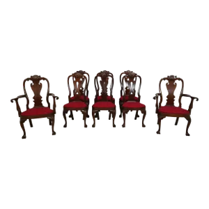 Set of 8 Kittinger Mahogany Dining Room Chairs