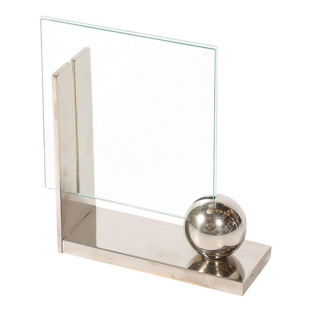 Swid Powell Silver-Plated Picture Frame With Spherical Detail For Sale