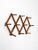 Brown Vintage Wooden Accordion Peg Rack For Sale - Image 8 of 15