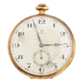 Gold Pocket Watch from Omega For Sale