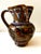 Late 20th Century Vintage Italian Majolica Luster Griffin Pitcher, Hand-Painted Renaissance Revival For Sale - Image 5 of 10