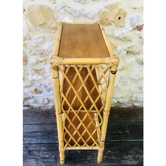 Mid-Century Bamboo & Rattan 3-Tier Wall Shelf, 1960s For Sale - Image 11 of 16