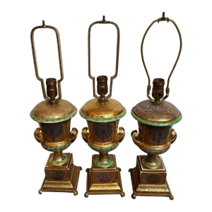 Collection of 3 Vintage Czechoslovakia Victoria Lamps
