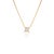 Princess-Cut Diamond Solitaire Pendant Necklace in 14k Yellow Gold For Sale - Image 4 of 15